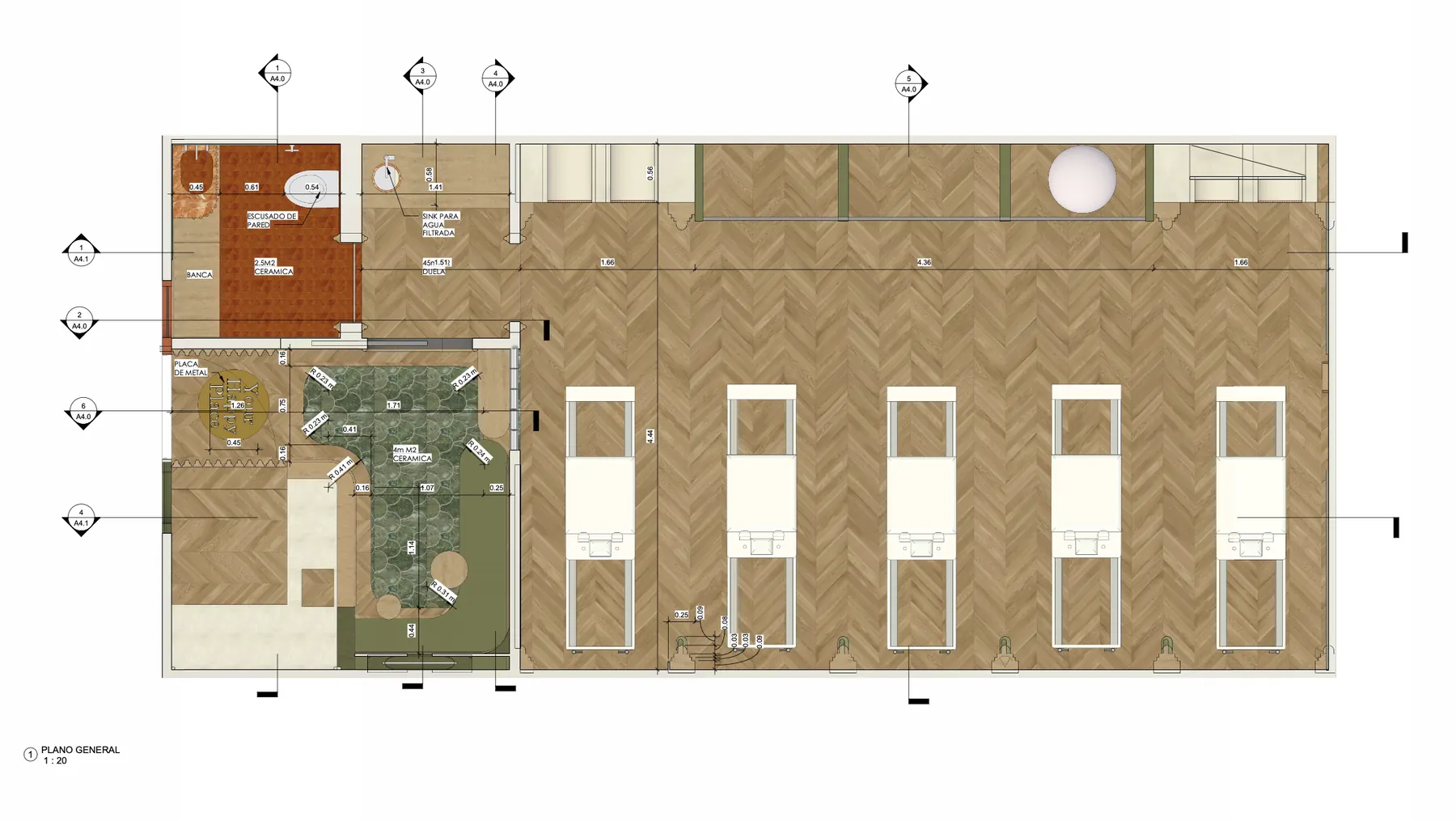 Pilates studio plan study
