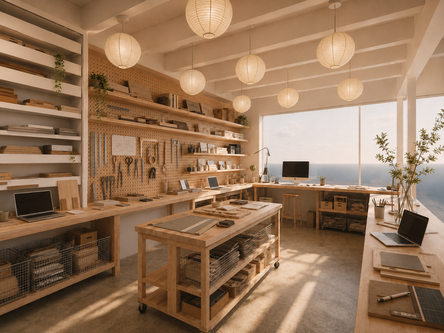 Product studio coworking space render 08