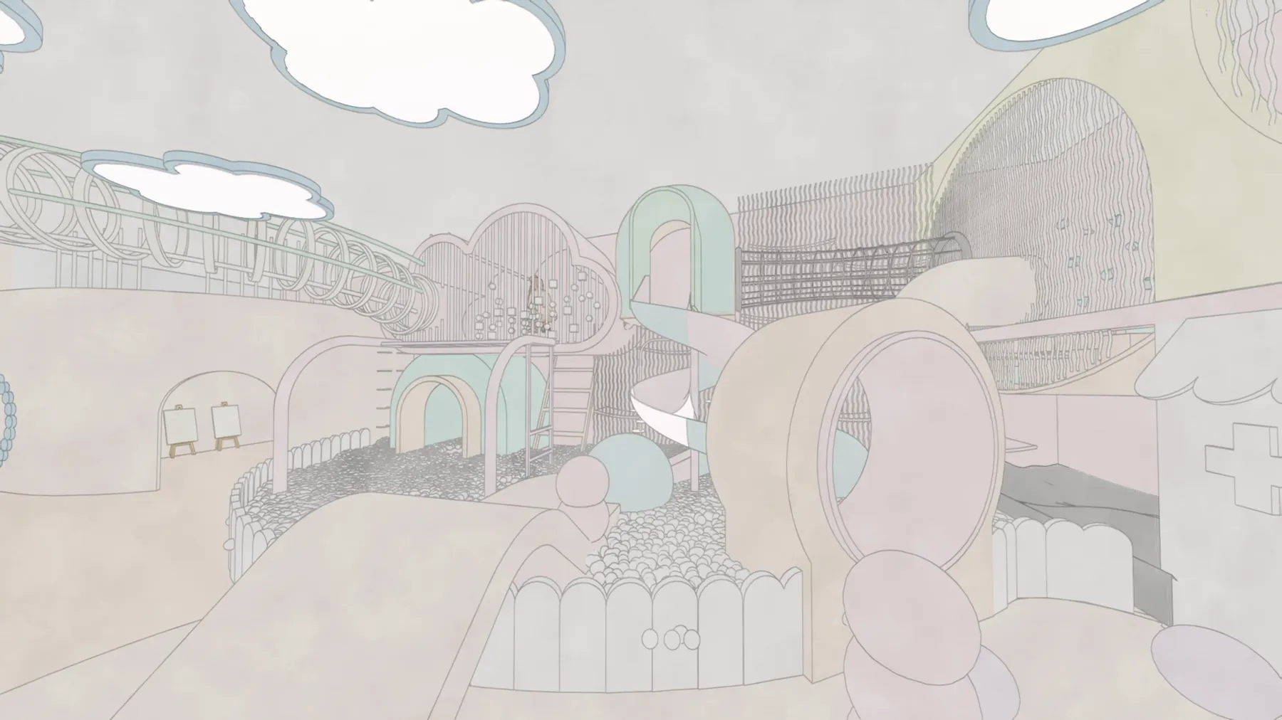 SkyPop Playground atmosphere study